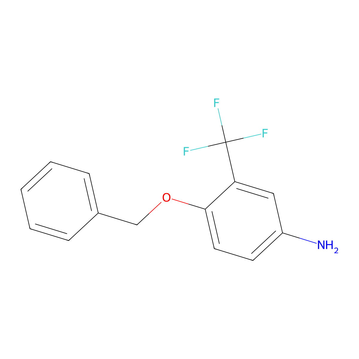 4-(Benzyloxy)-3-(trifluoromethyl)aniline molecular structure, CAS 70338-47-5