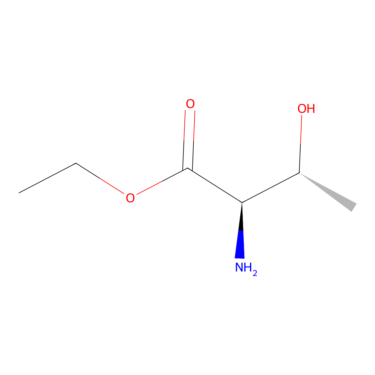 Ethyl (2R,3R)-2-amino-3-hydroxybutanoate molecular structure, CAS 703395-04-4