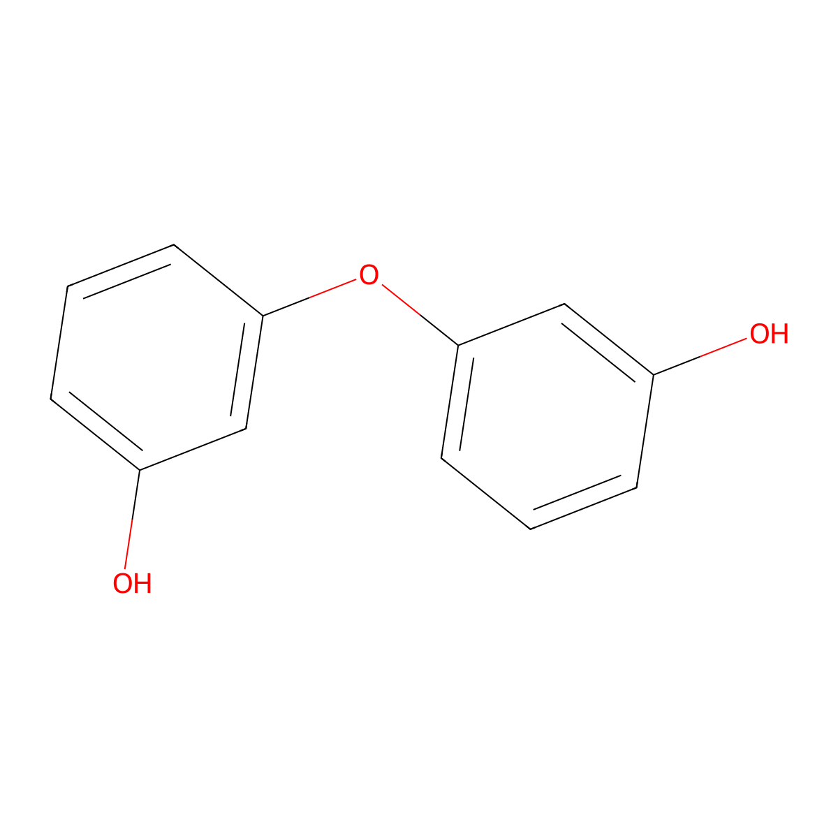 Phenol, 3,3'-oxybis- molecular structure, CAS 7034-31-3