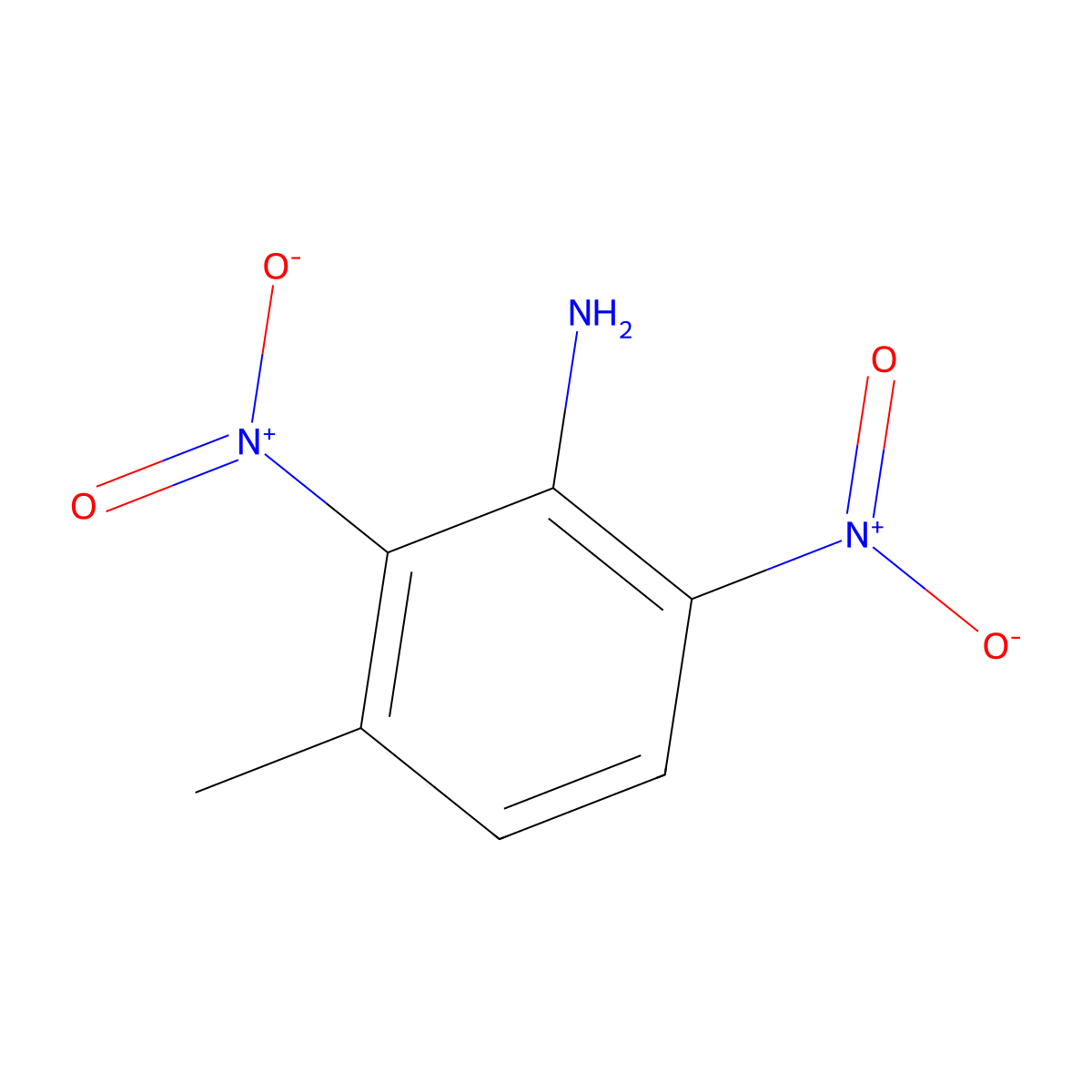 3-Methyl-2,6-dinitroaniline molecular structure, CAS 70343-06-5