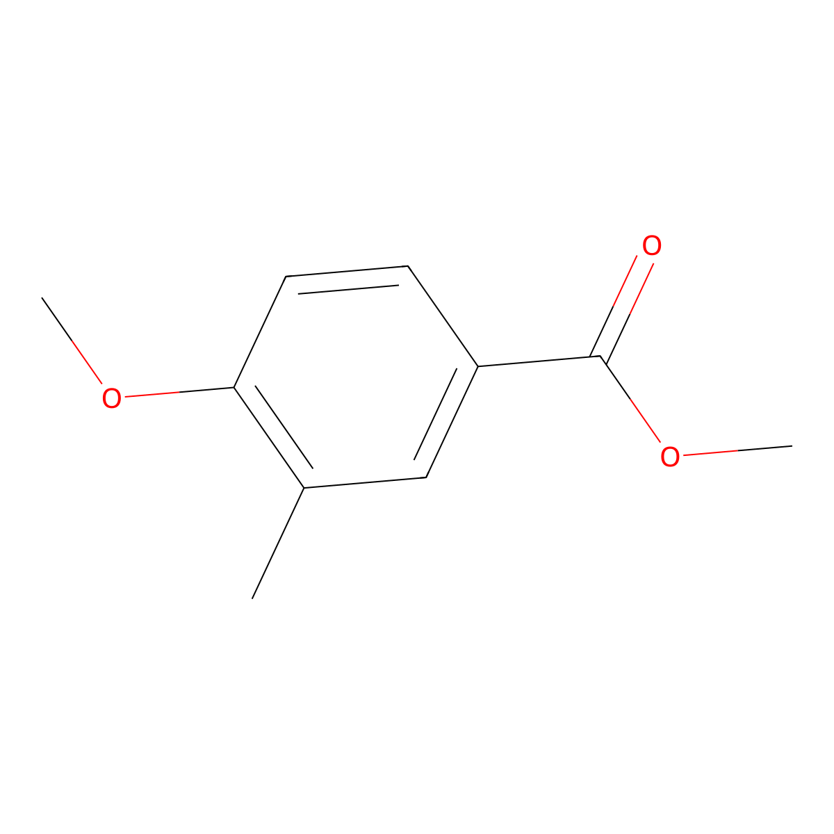 Methyl 4-methoxy-3-methylbenzoate molecular structure, CAS 70347-04-5