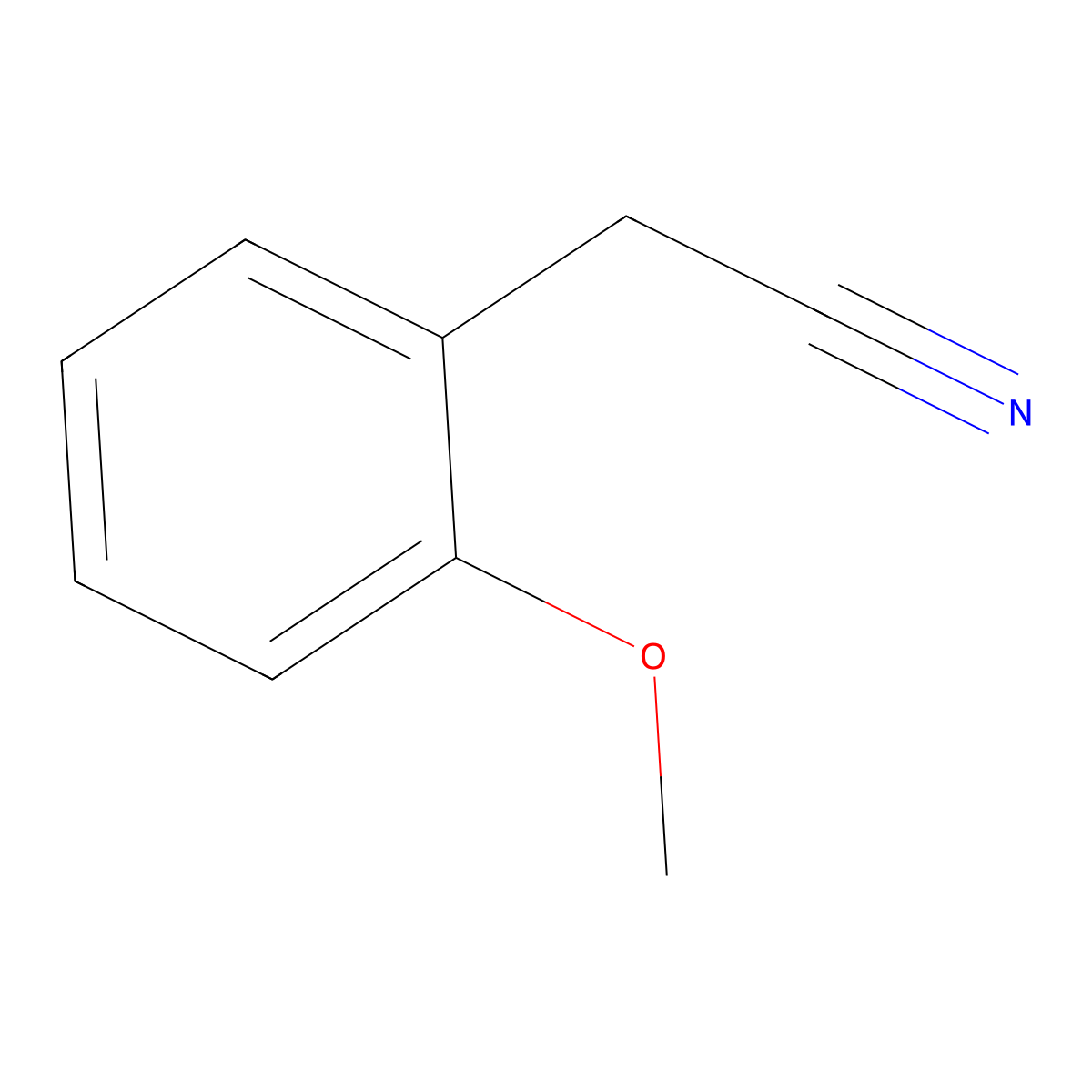 (2-Methoxyphenyl)acetonitrile molecular structure, CAS 7035-03-2