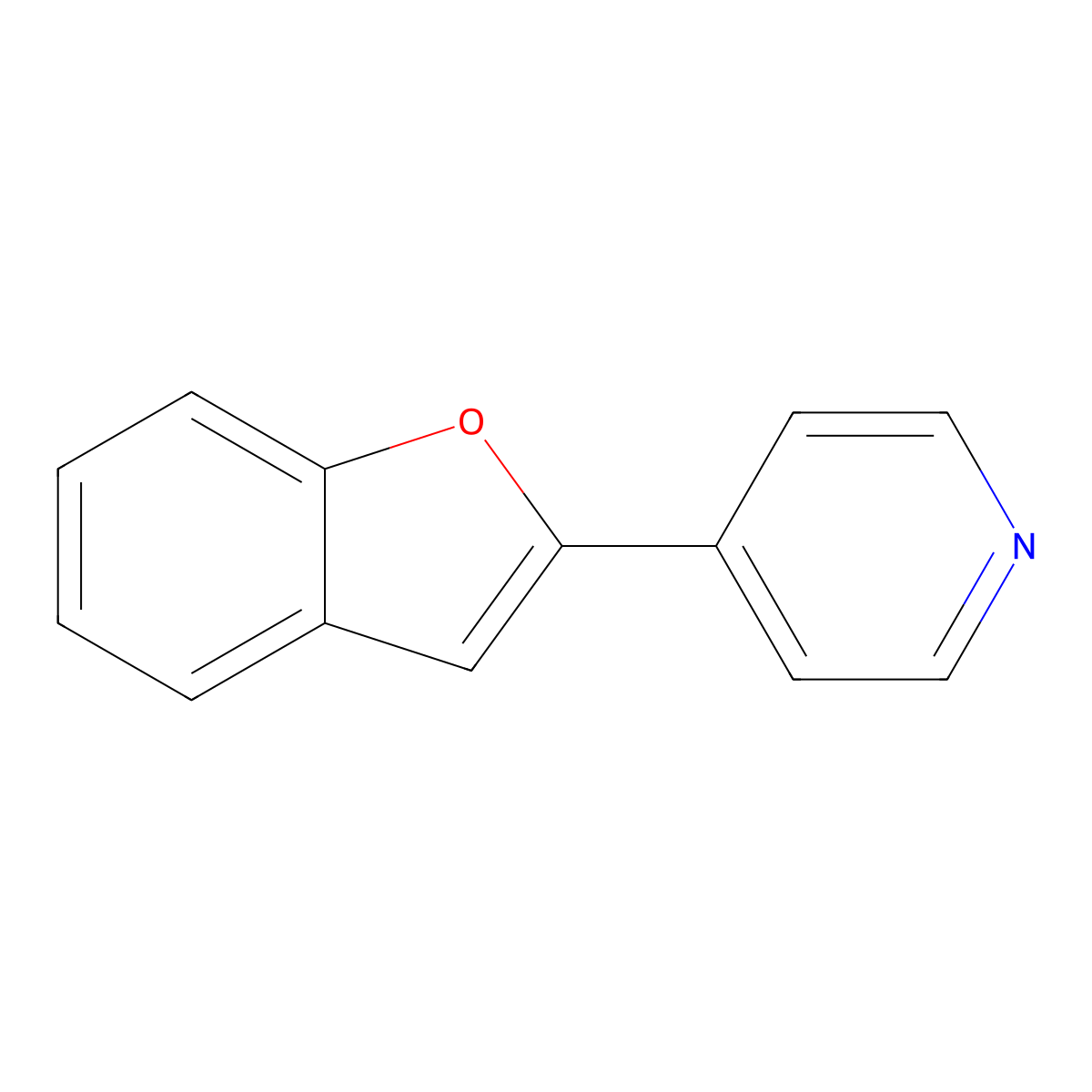 4-(2-Benzofuranyl)pyridine molecular structure, CAS 7035-04-3