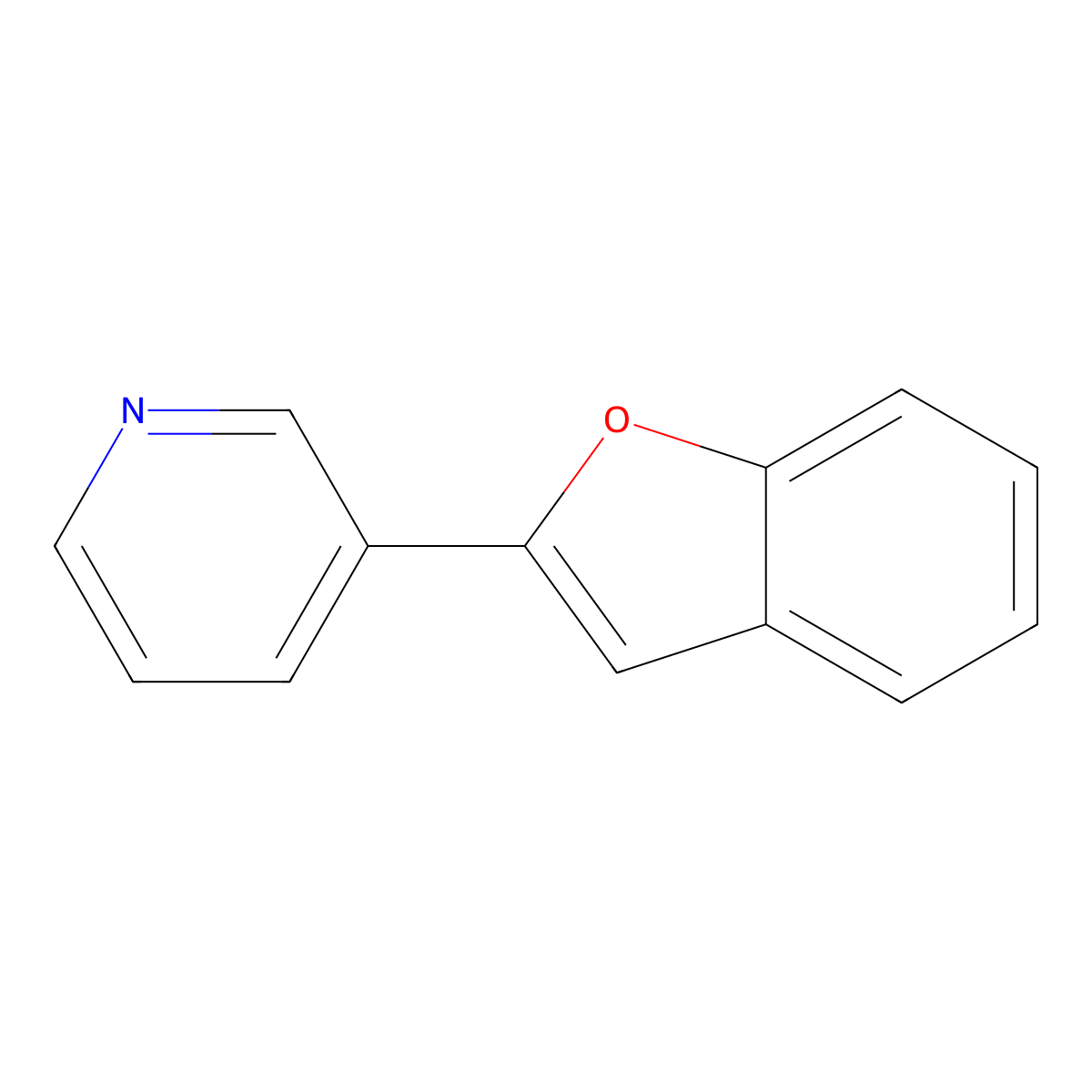 3-(1-Benzofuran-2-YL)pyridine molecular structure, CAS 7035-06-5
