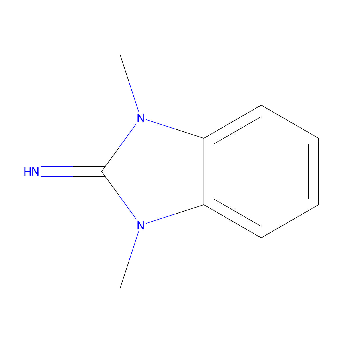 2H-Benzimidazol-2-imine, 1,3-dihydro-1,3-dimethyl- molecular structure, CAS 7035-67-8