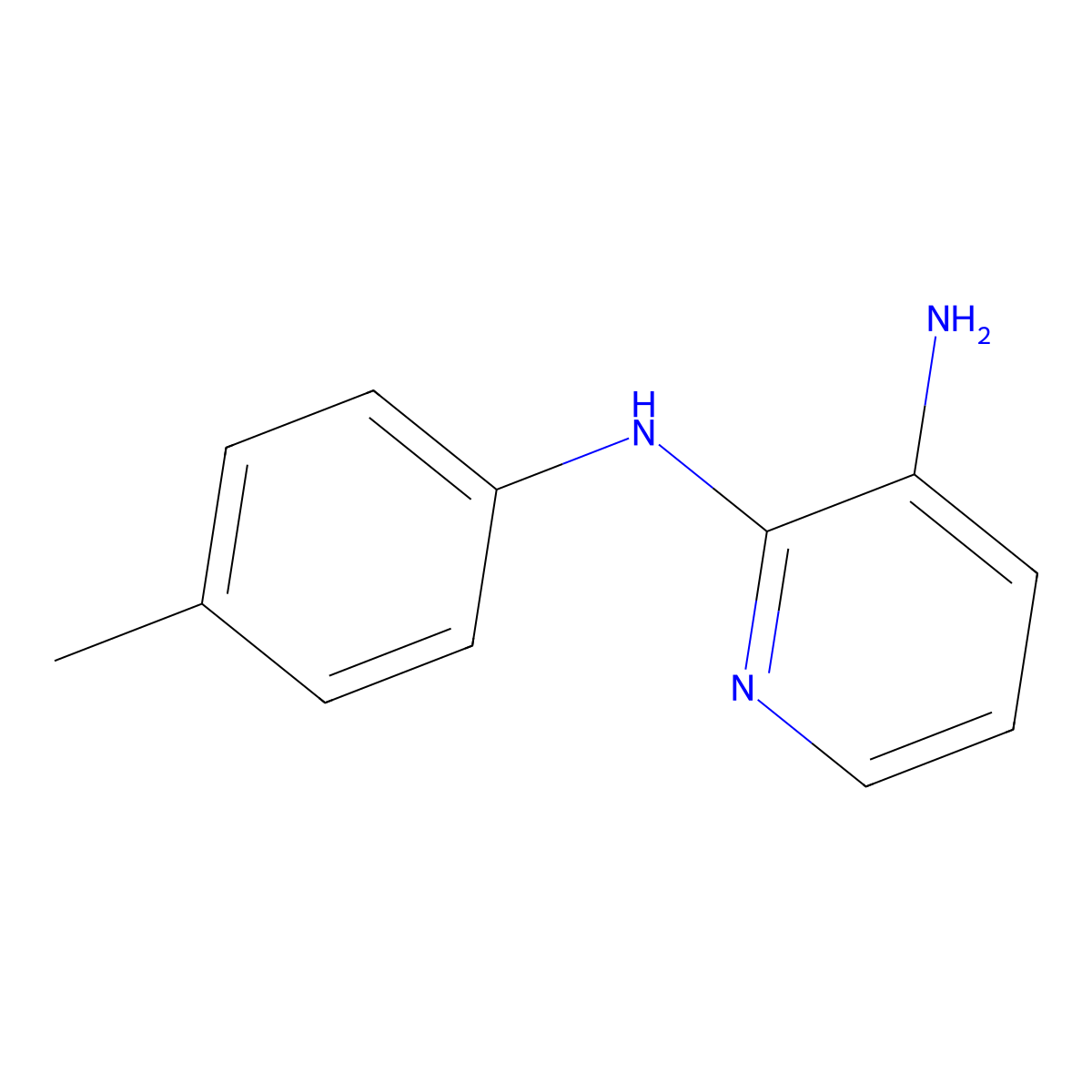 N2-(4-Methylphenyl)-2,3-pyridinediamine molecular structure, CAS 70358-38-2