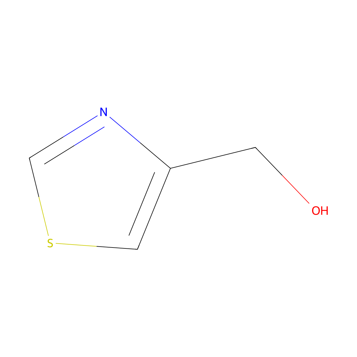 (1,3-Thiazol-4-yl)methanol molecular structure, CAS 7036-04-6