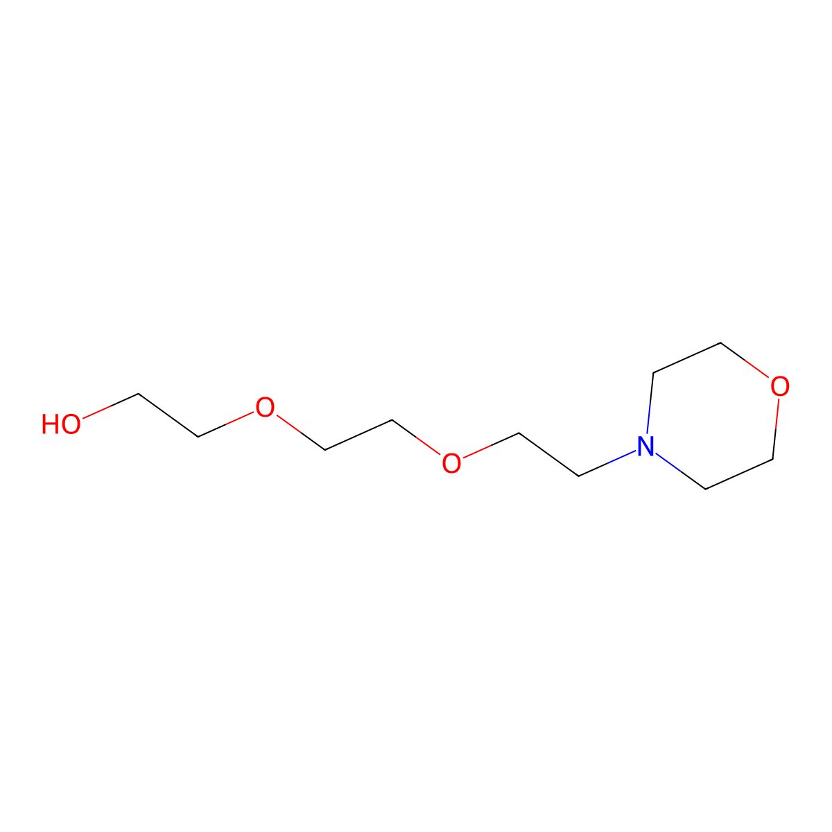 2-(2-(2-Morpholinoethoxy)ethoxy)ethanol molecular structure, CAS 7037-28-7