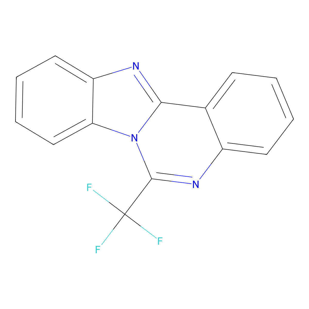 6-(Trifluoromethyl)benzimidazolo[1,2-c]quinazoline molecular structure, CAS 70371-94-7