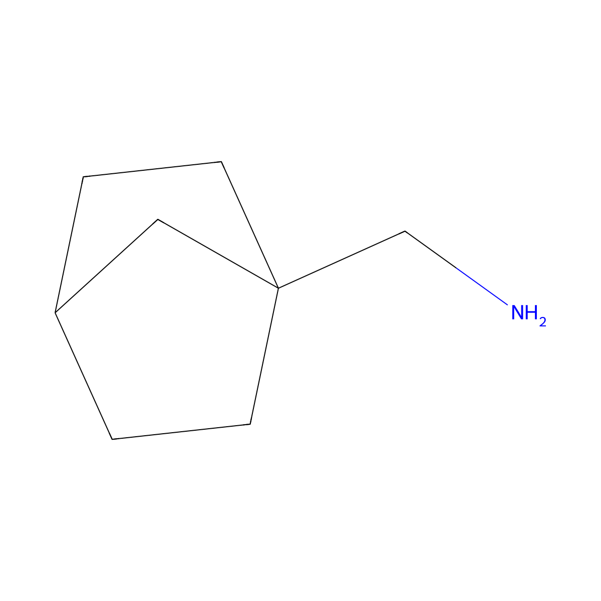 Norbornan-1-ylmethanamine molecular structure, CAS 70379-44-1