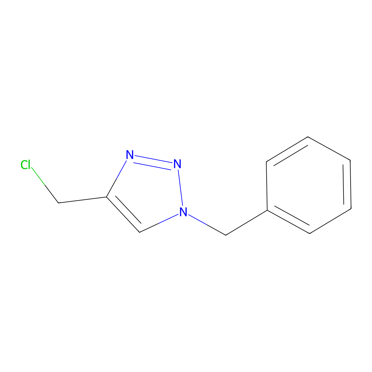 1-benzyl-4-(chloromethyl)-1H-1,2,3-triazole molecular structure, CAS 70380-29-9