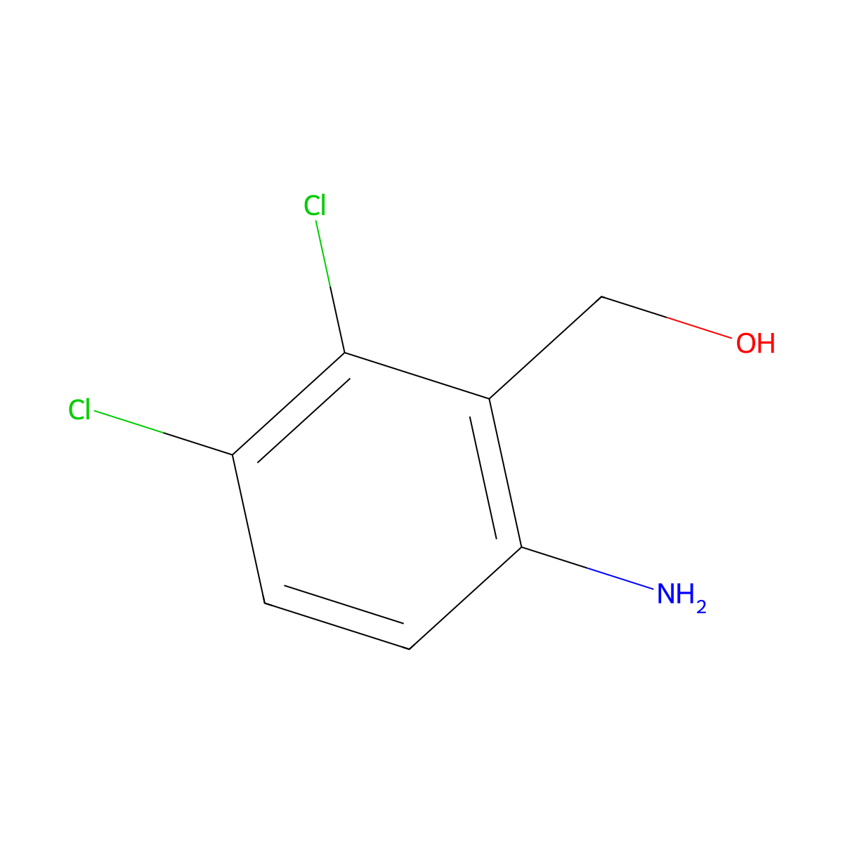 (6-Amino-2,3-dichlorophenyl)methanol molecular structure, CAS 70380-51-7