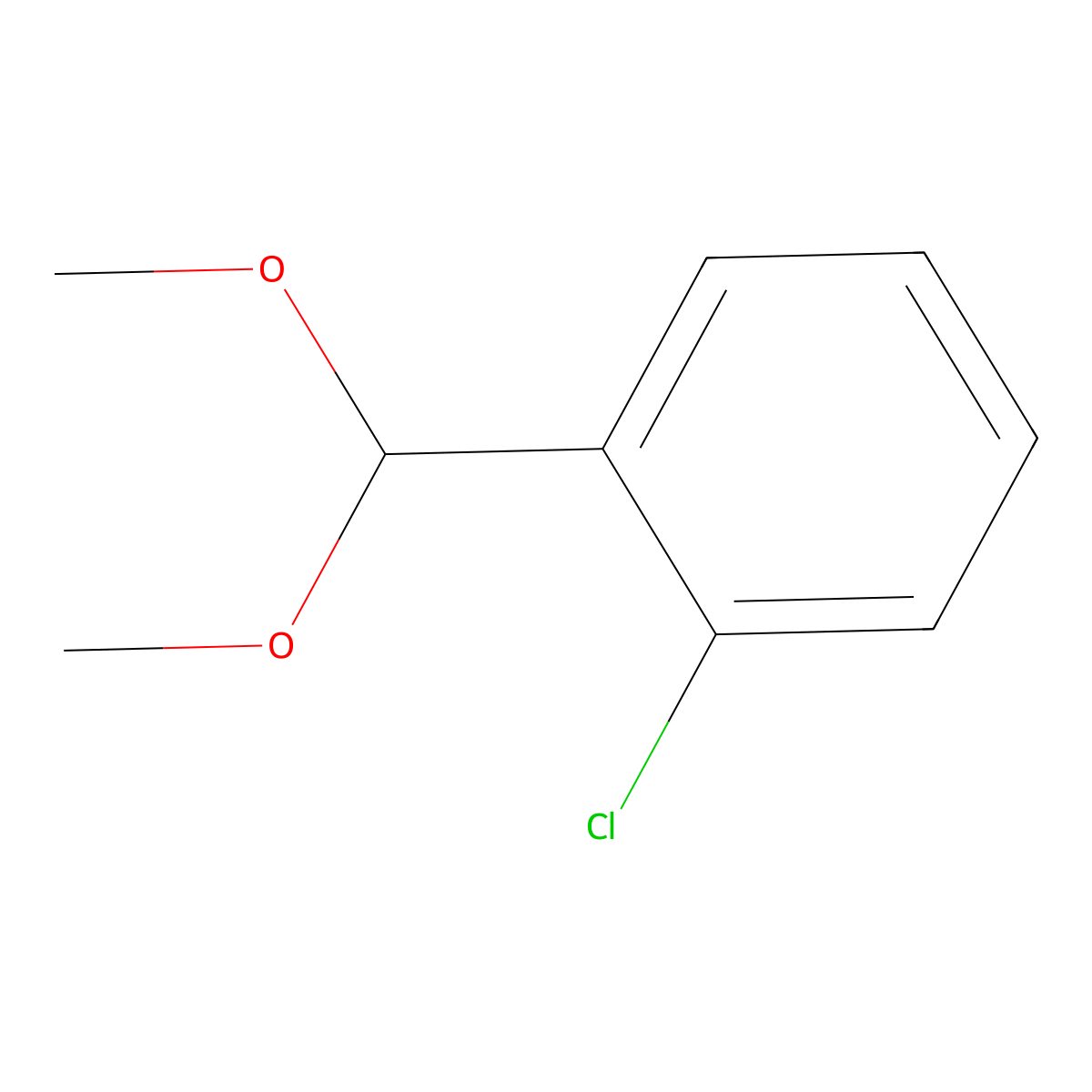 1-Chloro-2-(dimethoxymethyl)benzene molecular structure, CAS 70380-66-4