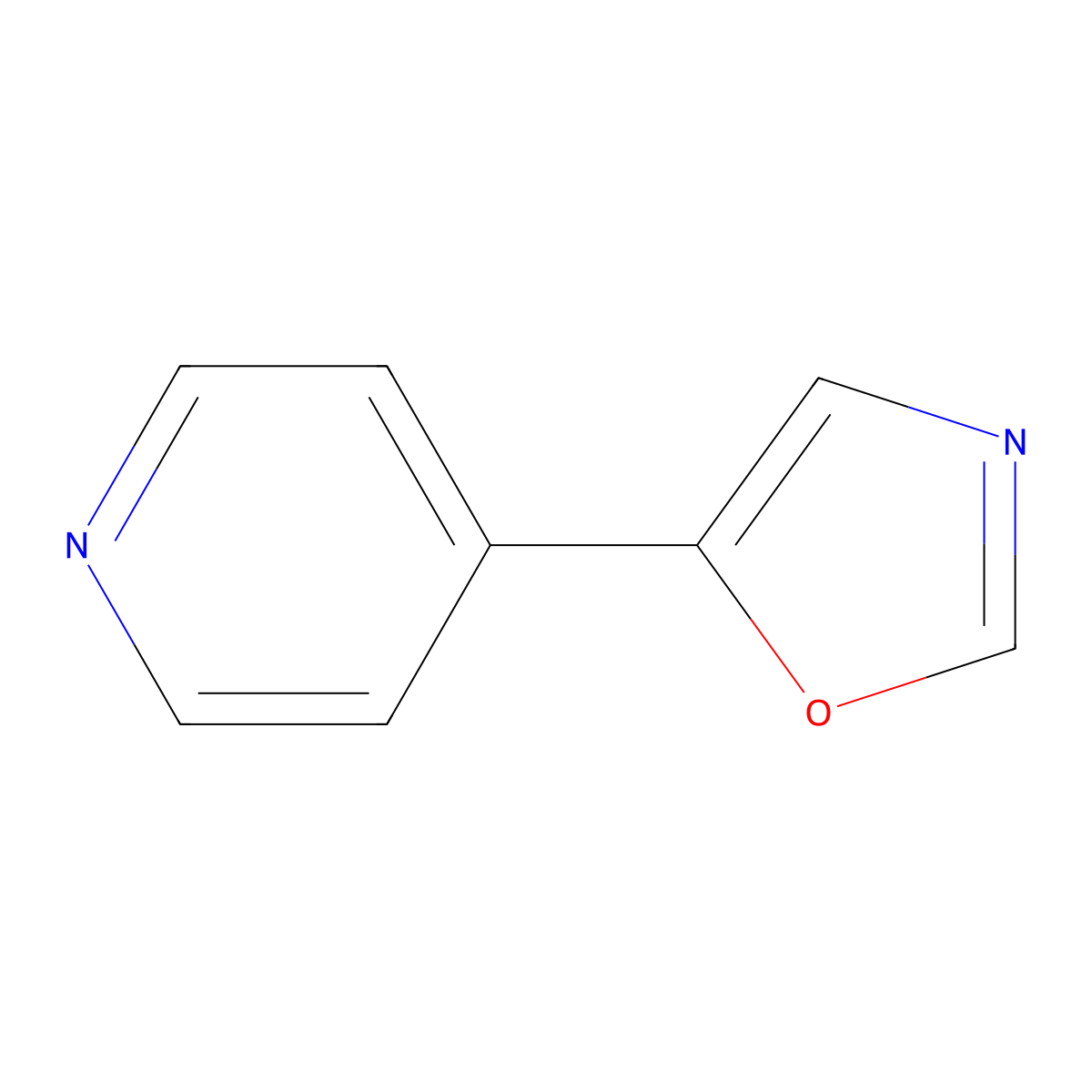 4-(1,3-Oxazol-5-yl)pyridine molecular structure, CAS 70380-75-5