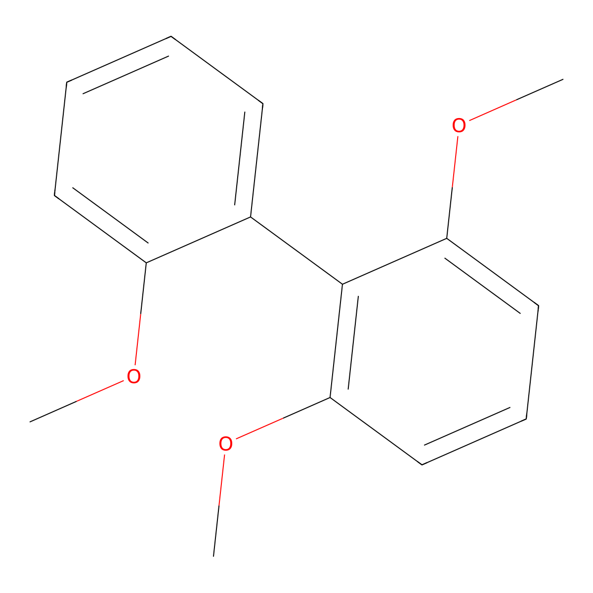 2,2',6-Trimethoxy-1,1'-biphenyl molecular structure, CAS 70388-58-8