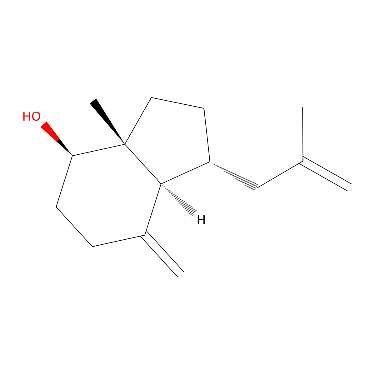 4(15),11-Oppositadien-1-ol molecular structure, CAS 70389-96-7