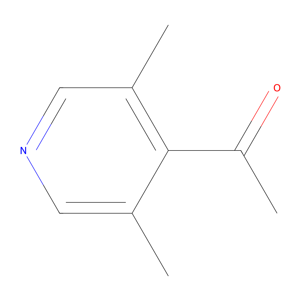 1-(3,5-Dimethylpyridin-4-yl)ethan-1-one molecular structure, CAS 70390-44-2