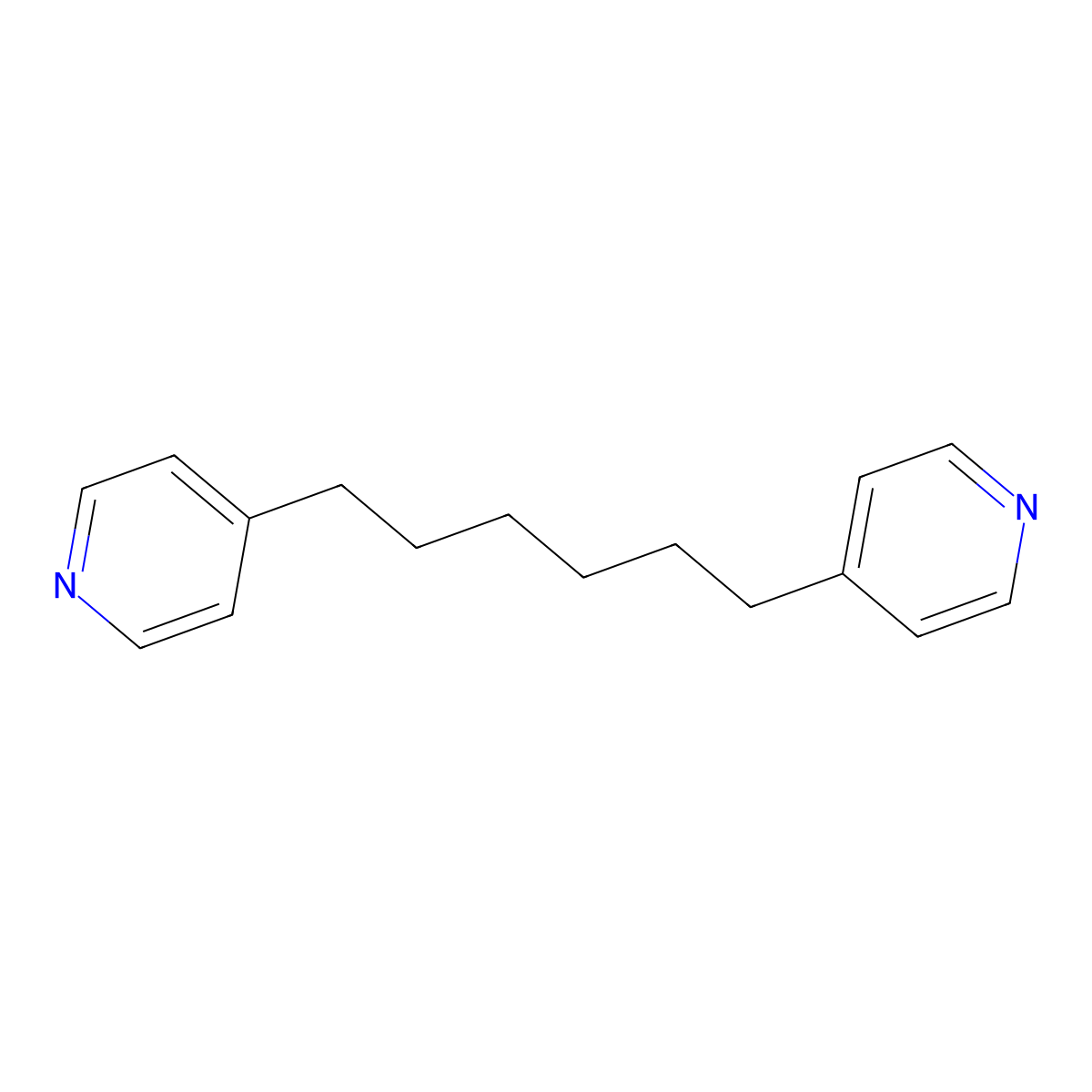 4,4'-(Hexane-1,6-diyl)dipyridine molecular structure, CAS 70390-45-3