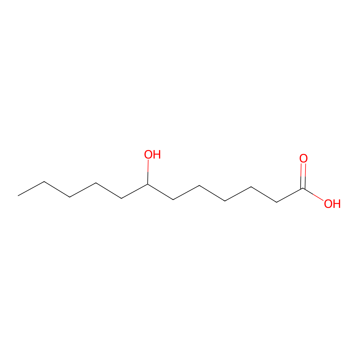 7-Hydroxydodecanoic acid molecular structure, CAS 70393-62-3