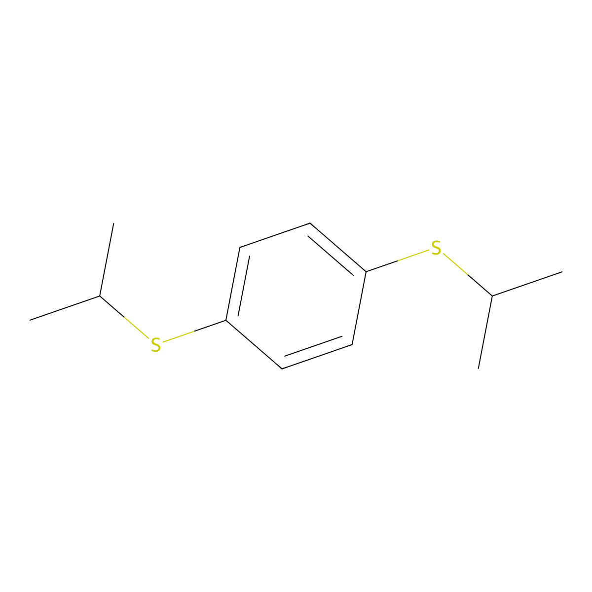 1,4-Bis[(propan-2-yl)sulfanyl]benzene molecular structure, CAS 70398-85-5