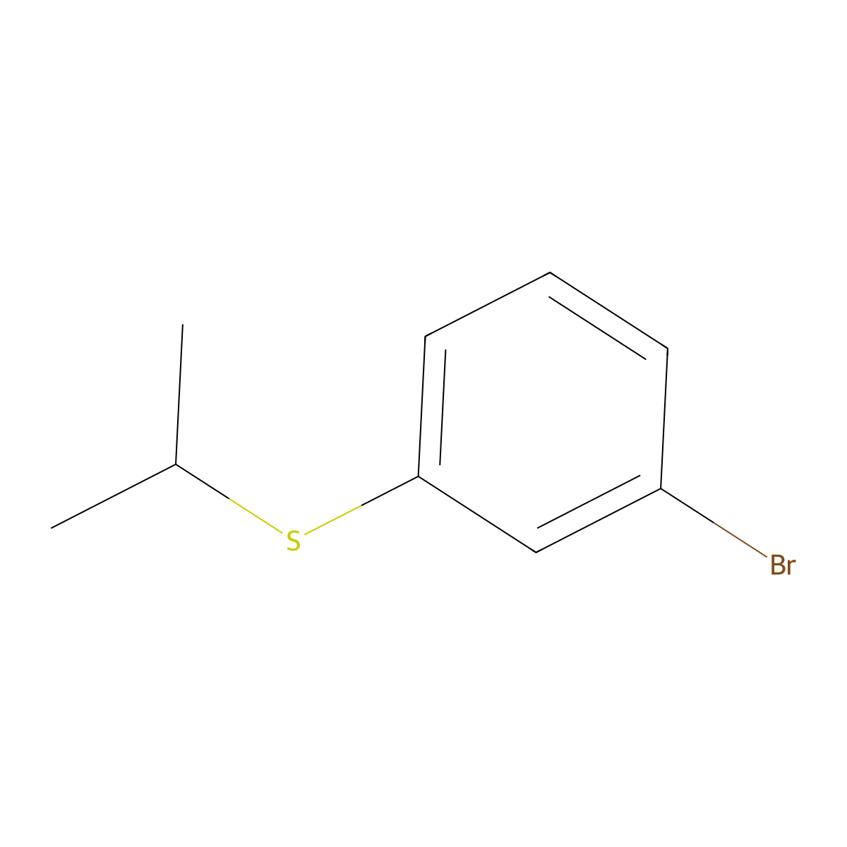 1-Bromo-3-(isopropylsulfanyl)benzene molecular structure, CAS 70398-87-7