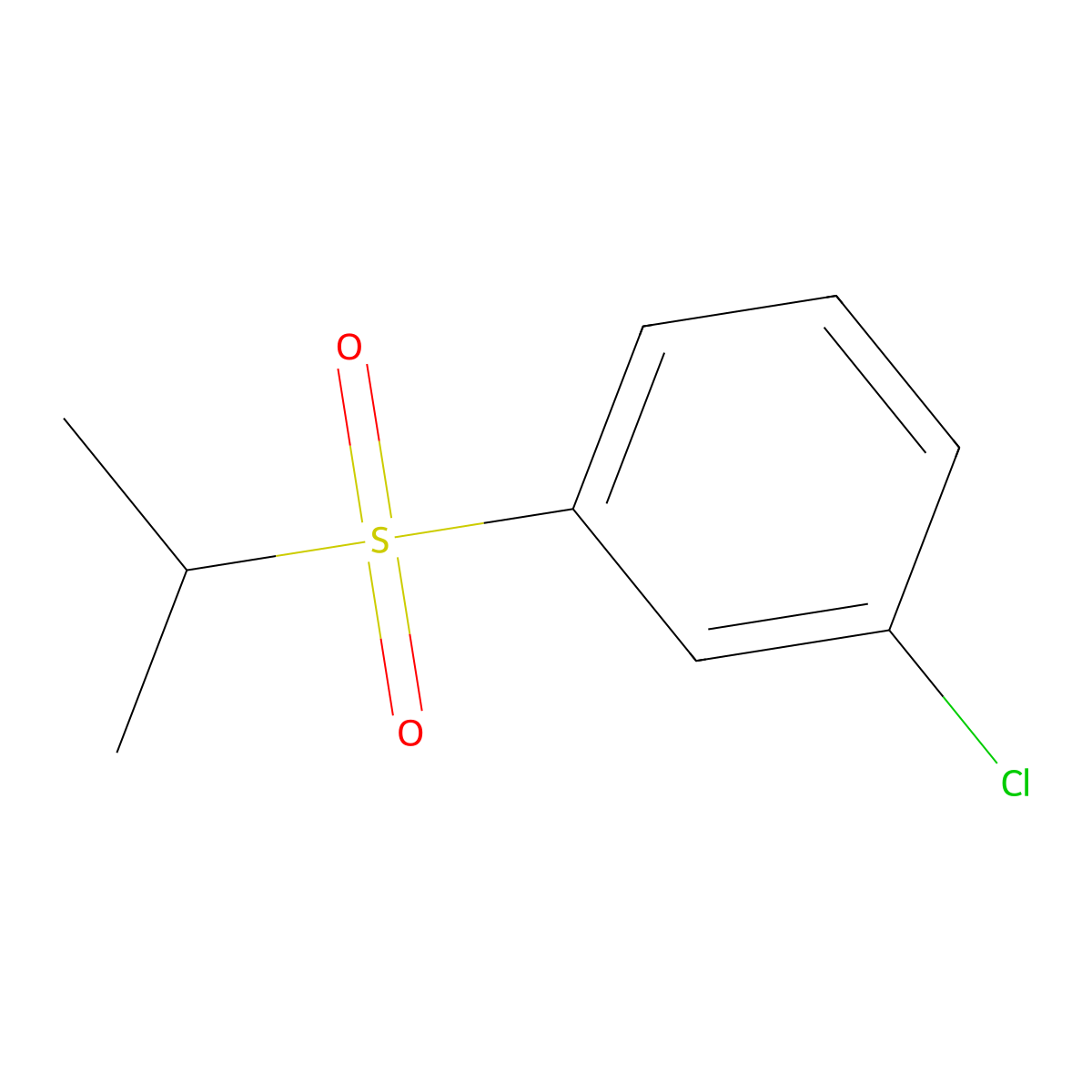 m-Chlorophenyl isopropyl sulfone molecular structure, CAS 70398-96-8