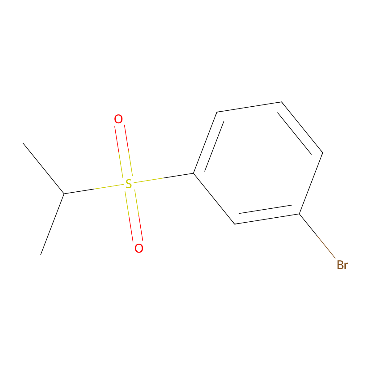 1-Bromo-3-(isopropylsulfonyl)benzene molecular structure, CAS 70399-01-8