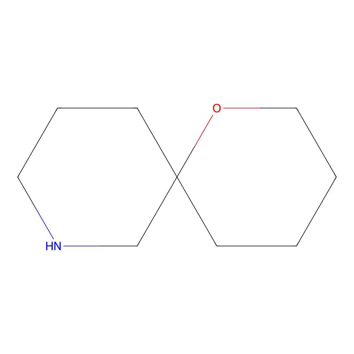 1-Oxa-8-azaspiro[5.5]undecane molecular structure, CAS 70399-19-8