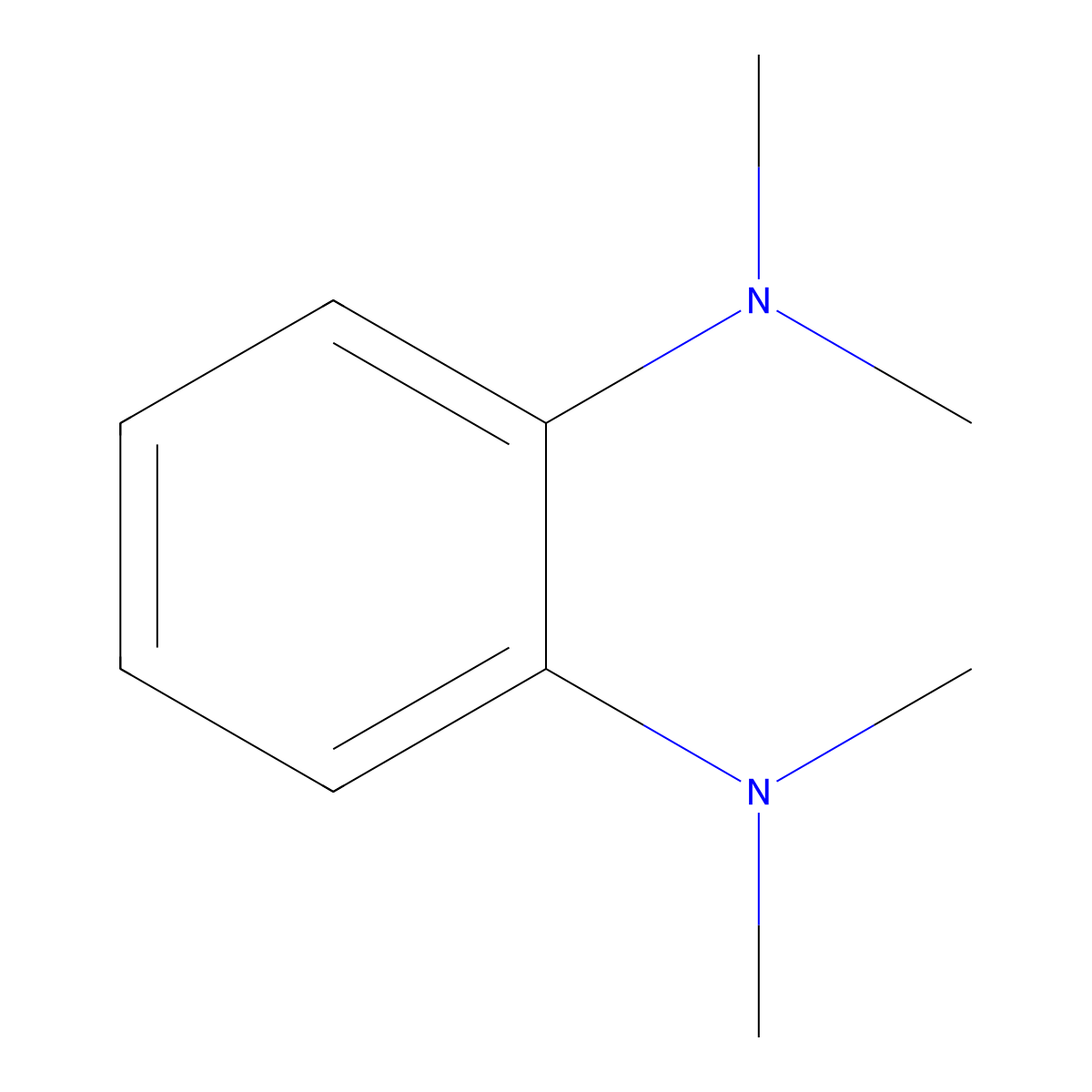1,2-Benzenediamine, N1,N1,N2,N2-tetramethyl- molecular structure, CAS 704-01-8