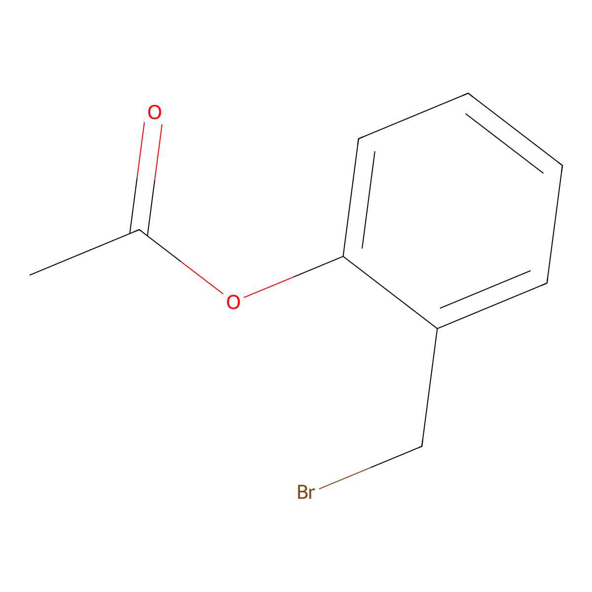 2-(Bromomethyl)phenyl acetate molecular structure, CAS 704-65-4