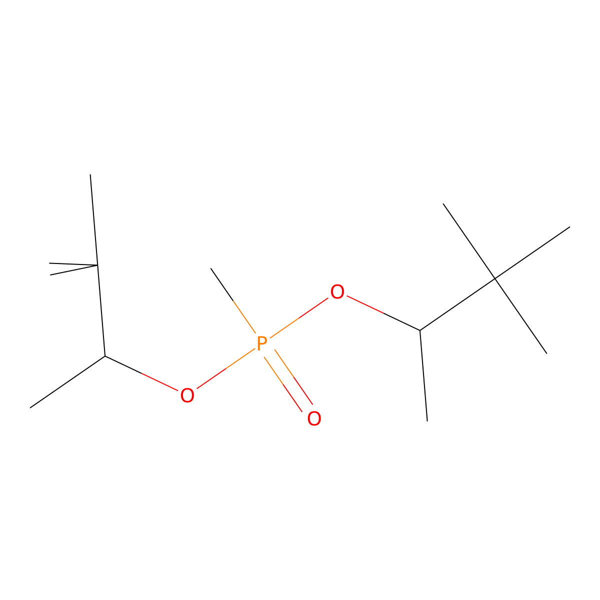 3-[3,3-Dimethylbutan-2-yloxy(methyl)phosphoryl]oxy-2,2-dimethylbutane molecular structure, CAS 7040-58-6