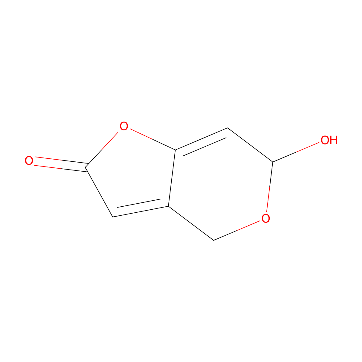 Isopatulin molecular structure, CAS 70402-10-7