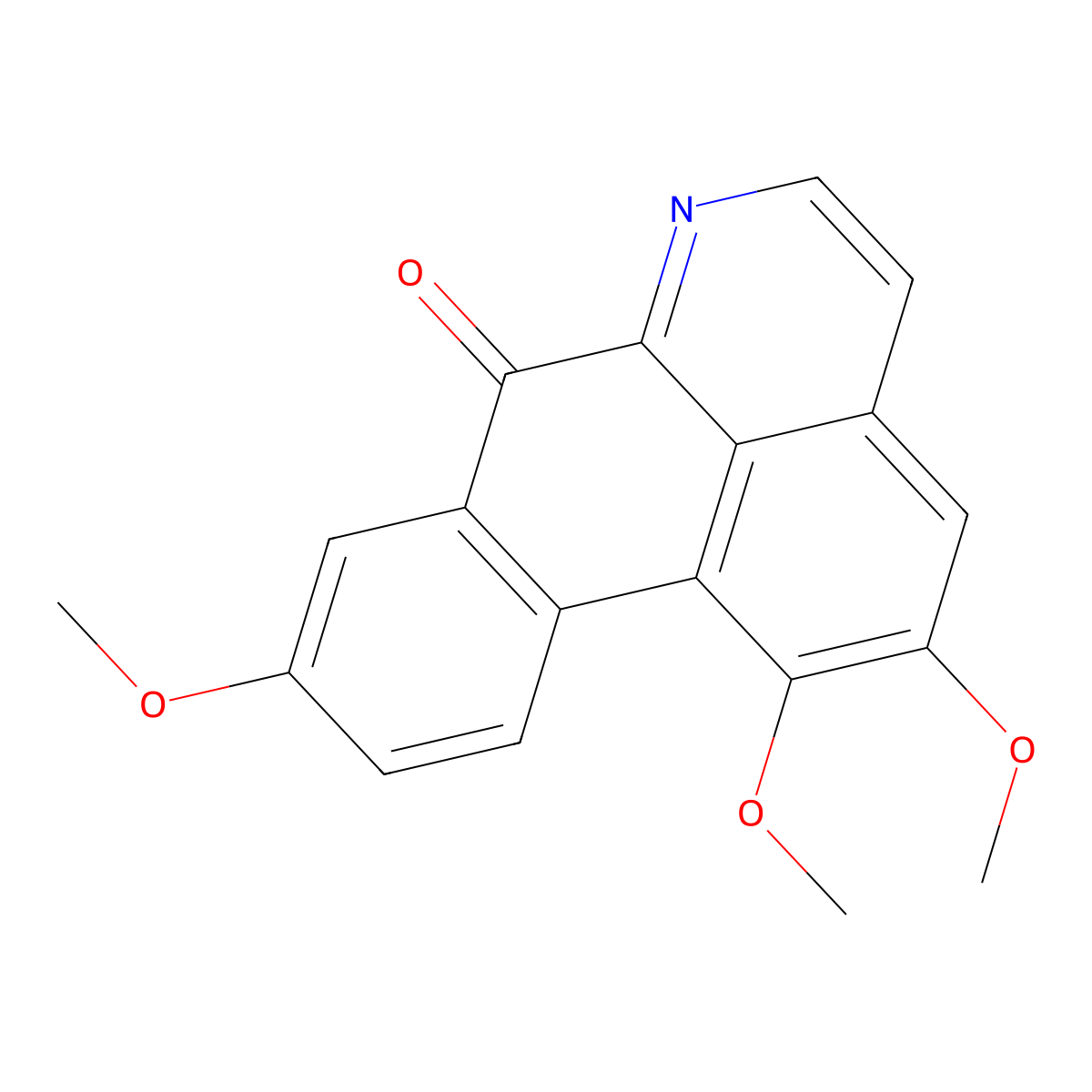 1,2,9-Trimethoxyoxoaporphine molecular structure, CAS 70403-81-5