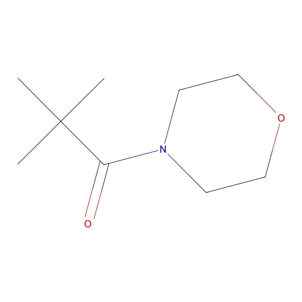 2,2-Dimethyl-1-(morpholin-4-yl)propan-1-one molecular structure, CAS 70414-49-2