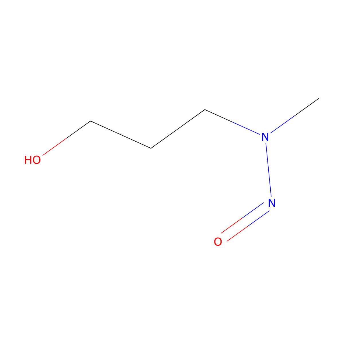 N-Nitrosomethyl-(3-hydroxypropyl)amine molecular structure, CAS 70415-59-7