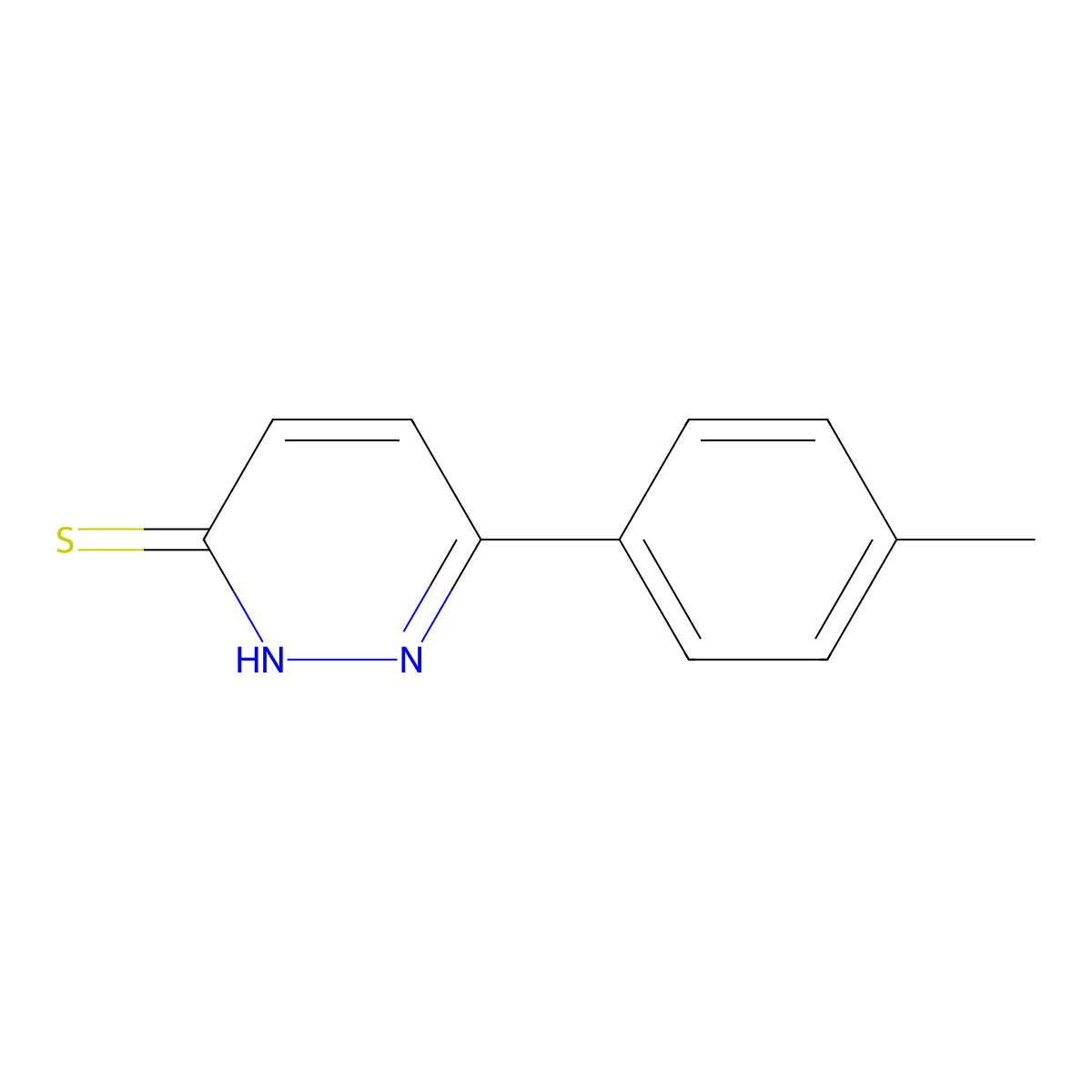6-(4-Methylphenyl)pyridazine-3-thiol molecular structure, CAS 70420-98-3