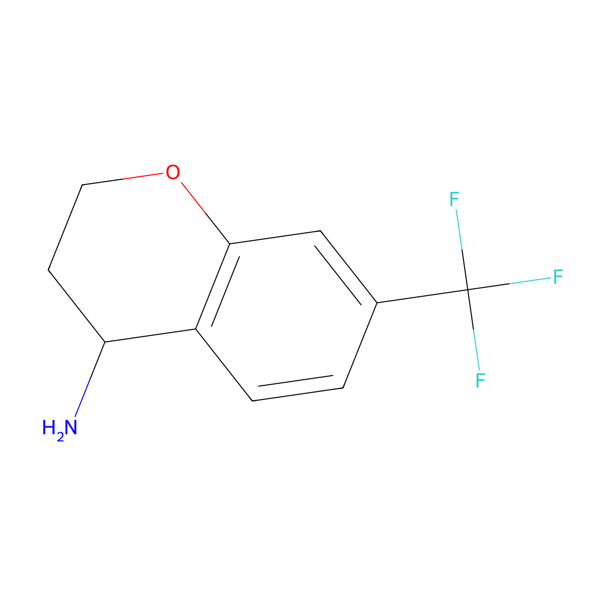 7-(Trifluoromethyl)chroman-4-amine molecular structure, CAS 704208-25-3