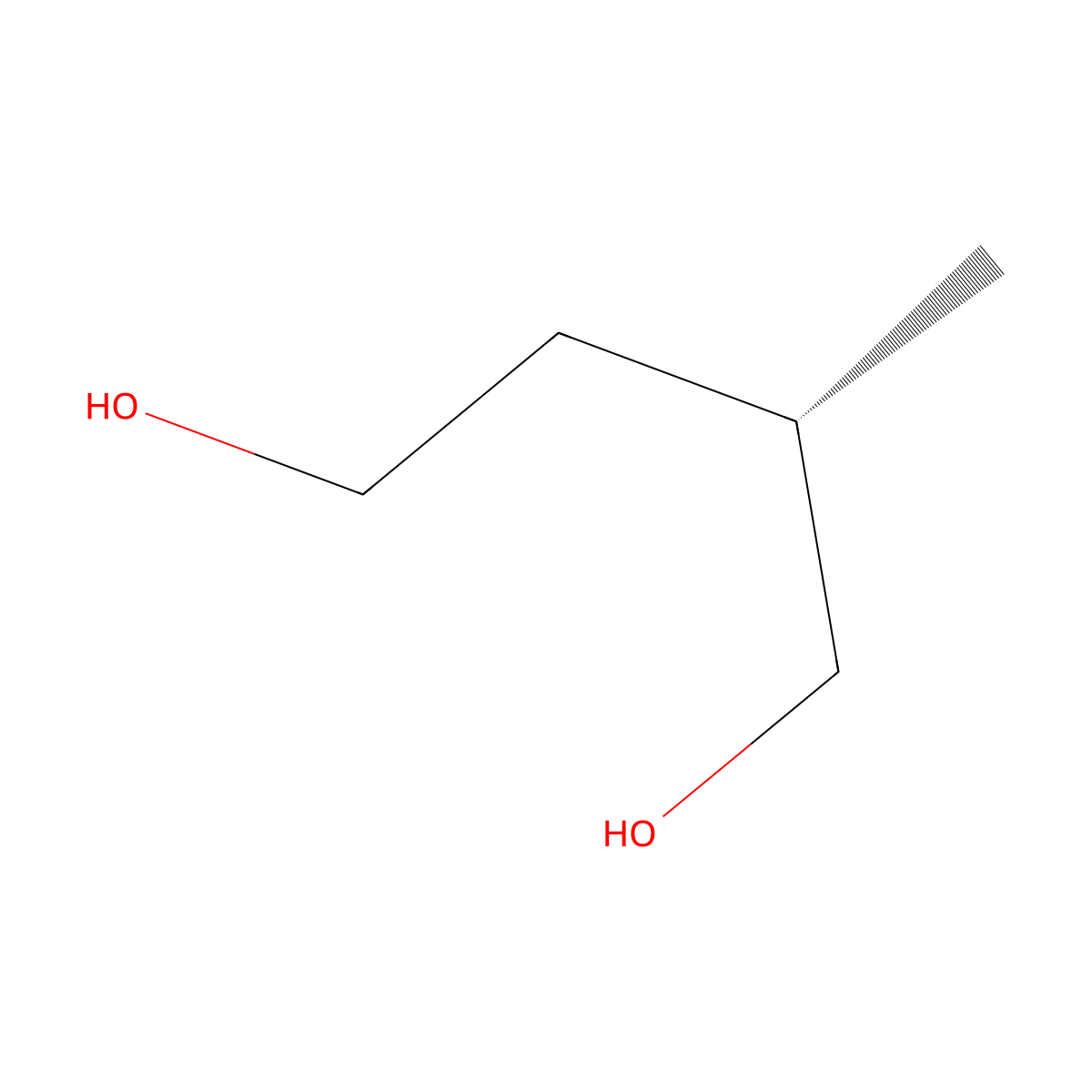 (S)-(-)-2-Methyl-1,4-butanediol molecular structure, CAS 70423-38-0