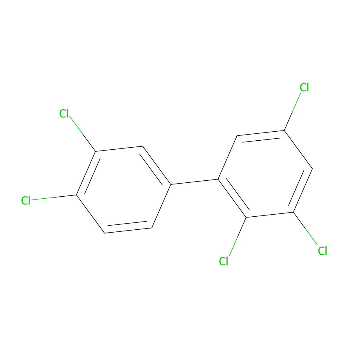 2,3,3',4',5-Pentachlorobiphenyl molecular structure, CAS 70424-68-9