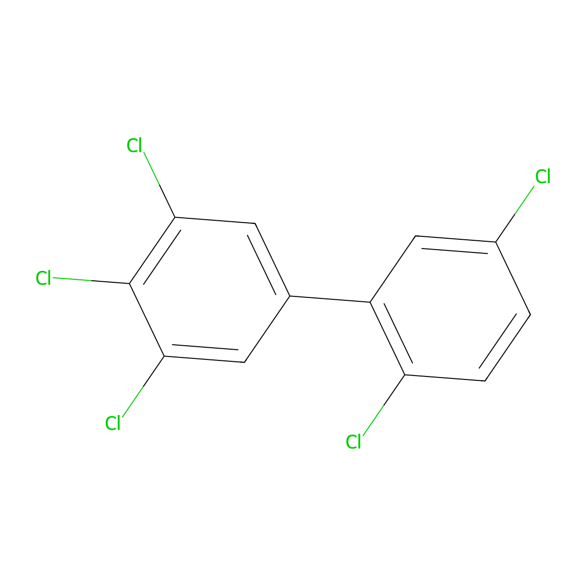 2,3',4',5,5'-Pentachlorobiphenyl molecular structure, CAS 70424-70-3