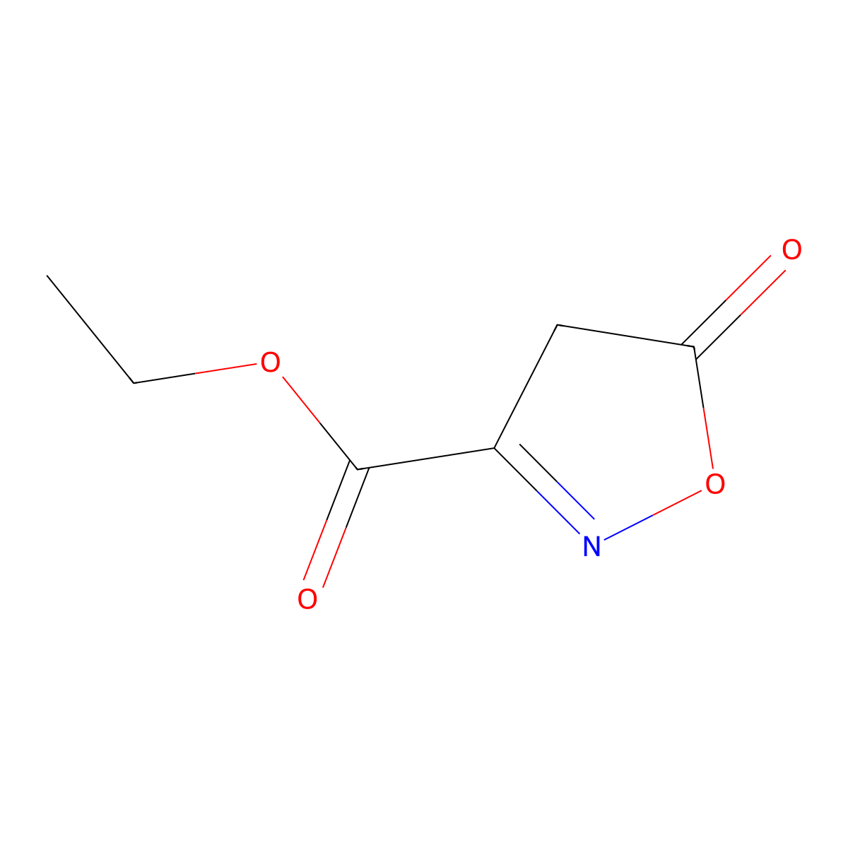Ethyl 5-oxo-4,5-dihydroisoxazole-3-carboxylate molecular structure, CAS 70432-25-6