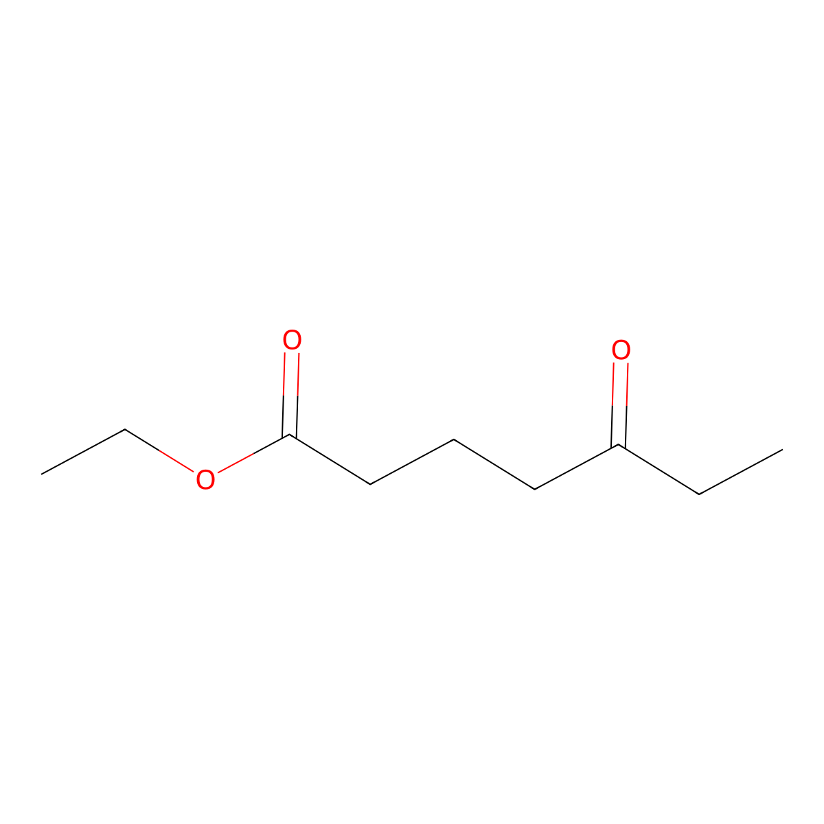 Ethyl 5-oxoheptanoate molecular structure, CAS 70432-50-7