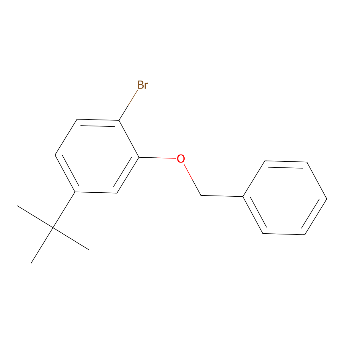 2-(Benzyloxy)-1-bromo-4-(tert-butyl)benzene molecular structure, CAS 70436-03-2