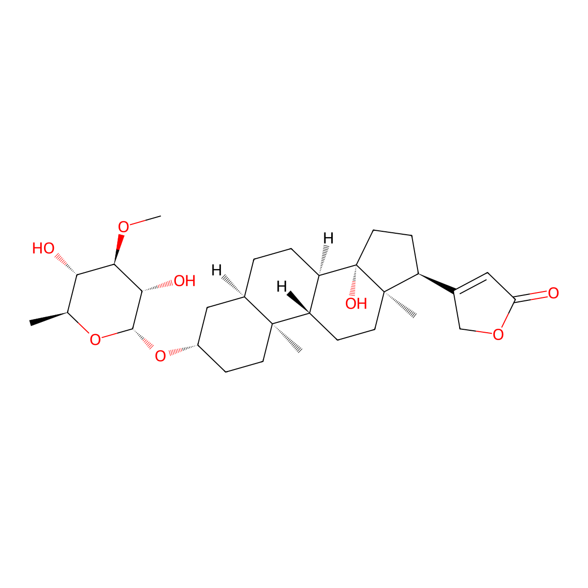 17alpha-Neriifolin molecular structure, CAS 7044-31-7
