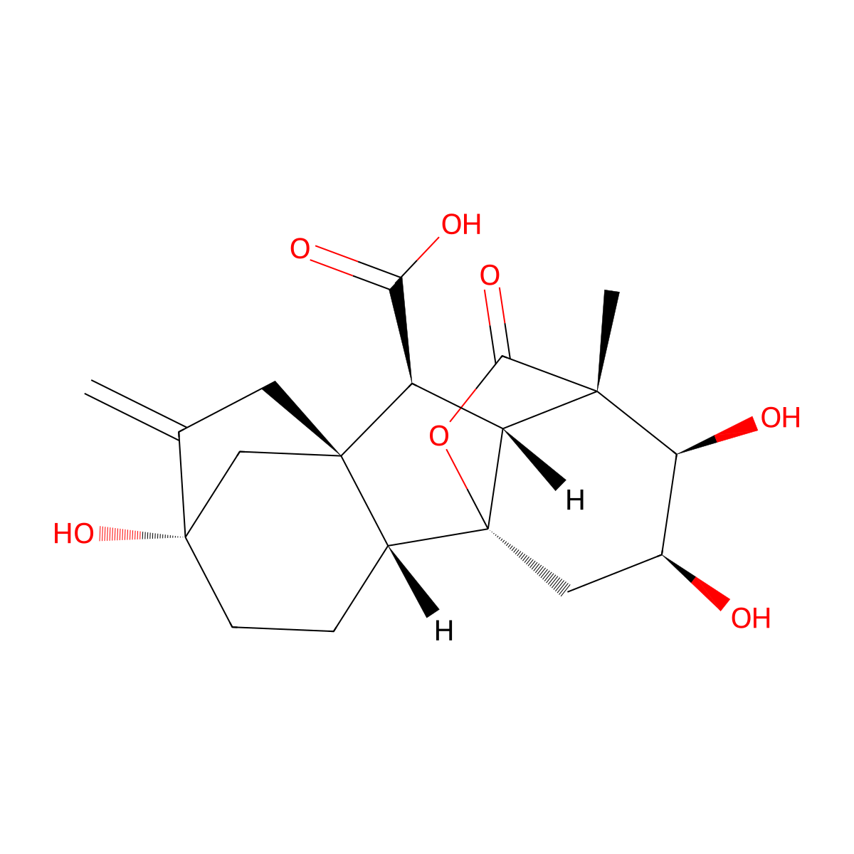 Gibberellin A8 molecular structure, CAS 7044-72-6