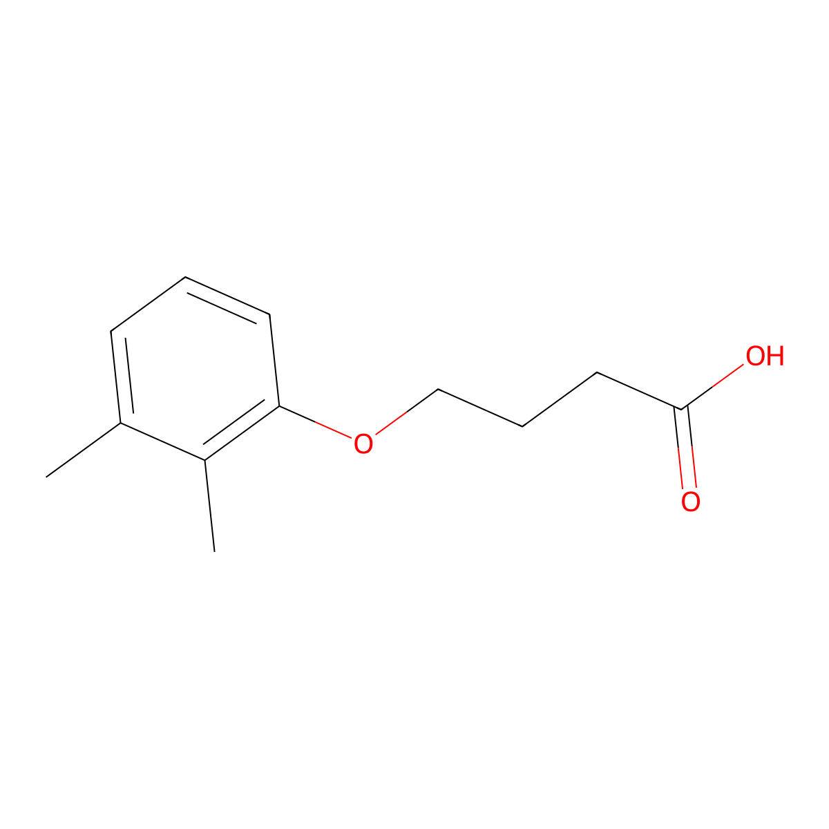 4-(2,3-Dimethylphenoxy)butanoic acid molecular structure, CAS 70442-56-7
