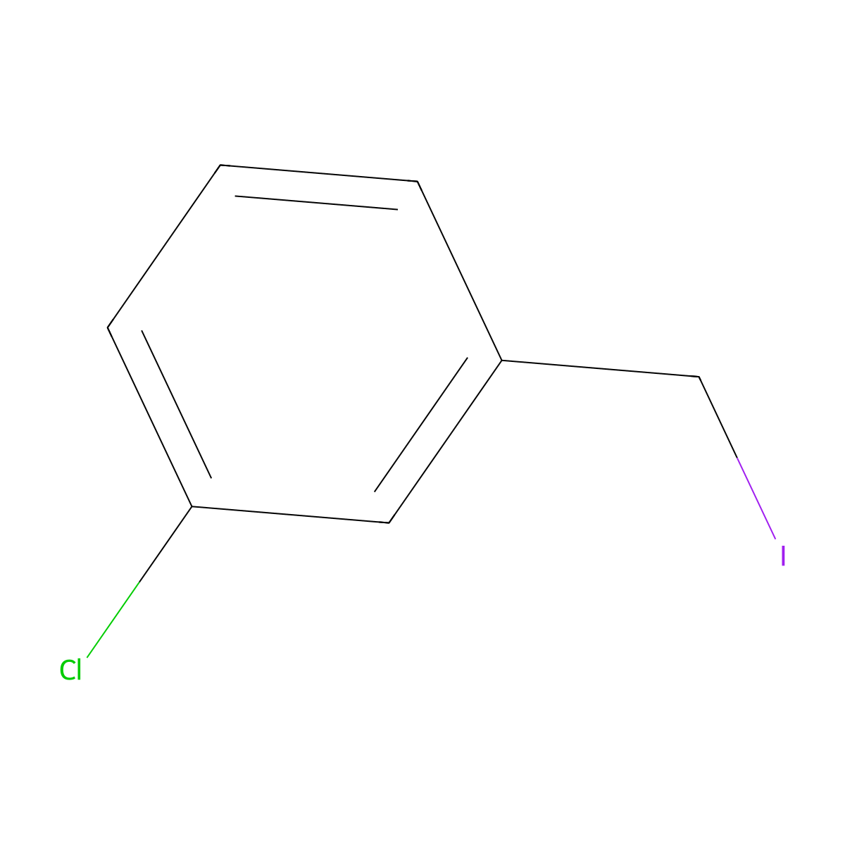 1-Chloro-3-(iodomethyl)benzene molecular structure, CAS 70450-41-8