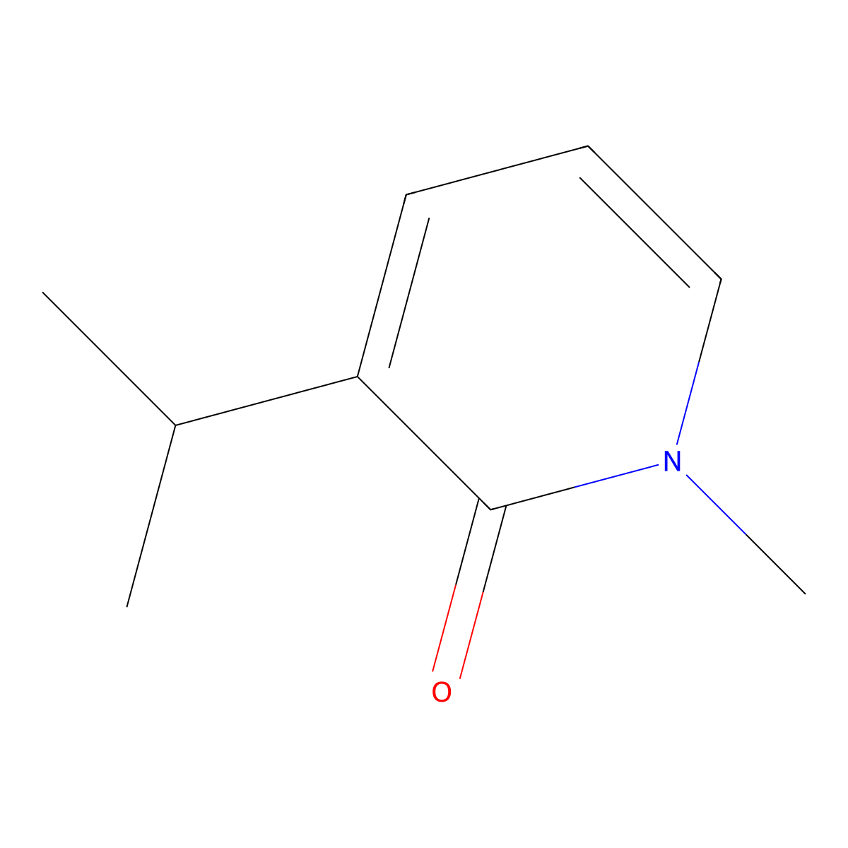3-Isopropyl-1-methylpyridin-2(1H)-one molecular structure, CAS 70451-68-2