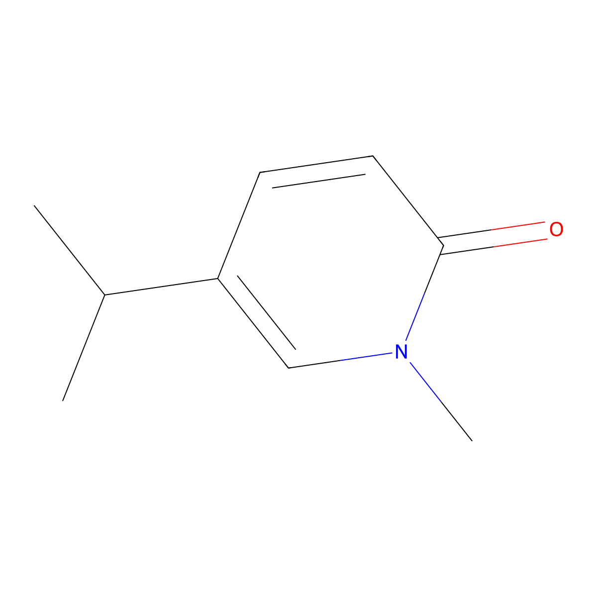 5-Isopropyl-1-methylpyridin-2(1H)-one molecular structure, CAS 70451-69-3