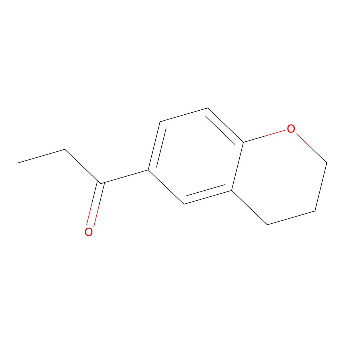 1-(3,4-dihydro-2H-1-benzopyran-6-yl)propan-1-one molecular structure, CAS 70452-02-7